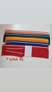 پک ۵ عددی یقه آماده کودک کشباف پنبه شماره ۲